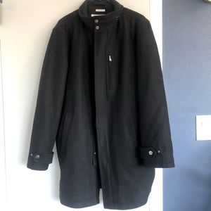 Perry Ellis Portfolio Wool Coat sz L